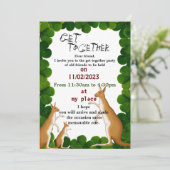 Friends gather  invitation einladung (Stehend Vorderseite)