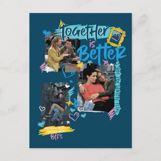 FRIENDS™ | Gemeinsam besser Einladungspostkarte (Vorderseite)