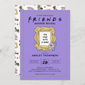 FRIENDS™ | Gender Reveal Baby Shower Einladung (Vorne/Hinten)