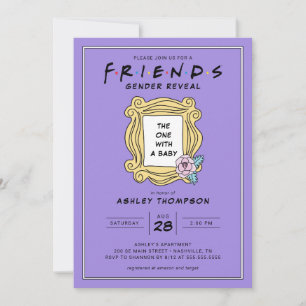 FRIENDS™ Geschlecht- Enthüllung Baby Shower Einladung