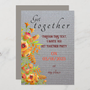 Friends get together  invitation einladung