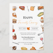 Friends Giving Invitation Einladung (Vorne/Hinten)