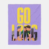 FRIENDS™ | Go Long Zitat Fleecedecke (Vorderseite)