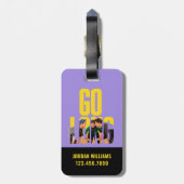 FRIENDS™ | Go Long Zitat Gepäckanhänger (Rückseite vertikal)