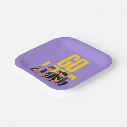 FRIENDS™ | Go Long Zitat Pappteller (Gewinkelt)