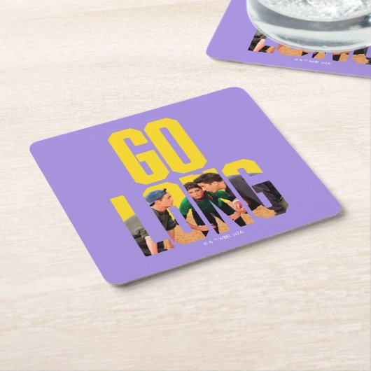 FRIENDS™ | Go Long Zitat Rechteckiger Pappuntersetzer (angewinkelt)