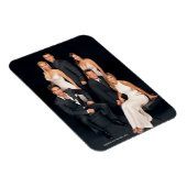 FRIENDS™ | Gruppe in Schwarz-Weiß-Form Magnet (Rechte Seite)