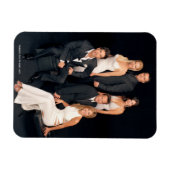 FRIENDS™ | Gruppe in Schwarz-Weiß-Form Magnet (Horizontal)