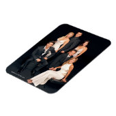 FRIENDS™ | Gruppe in Schwarz-Weiß-Form Magnet (Linke Seite)