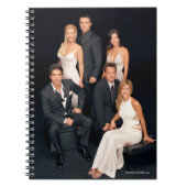 FRIENDS™ | Gruppe in Schwarz-Weiß-Form Notizblock (Vorderseite)