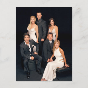 FRIENDS™   Gruppe in schwarz-weißer Formalkleidung Einladungspostkarte
