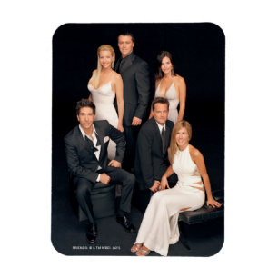 FRIENDS™   Gruppe in schwarz-weißer Formalkleidung Magnet