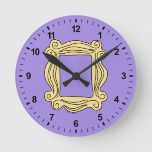FRIENDS™   Guckloch-Rahmen Runde Wanduhr