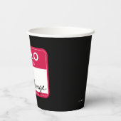 FRIENDS™ | Hallo Mein Name ist Regina Phalange Pappbecher (Rückseite)