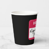 FRIENDS™ | Hallo Mein Name ist Regina Phalange Pappbecher (Vorderseite)