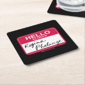FRIENDS™ | Hallo Mein Name ist Regina Phalange Rechteckiger Pappuntersetzer (angewinkelt)