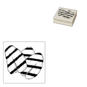 Friends Halloumi Grillkäse Vegetarischer Koch Gummistempel (Stempel)