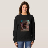 Friends Hanging Out TV Headphones Neon Lights Sung Sweatshirt (Vorne ganz)