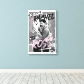 FRIENDS™ | Herr Rachel & Frau Ross Leinwanddruck (Insitu (Holzboden))