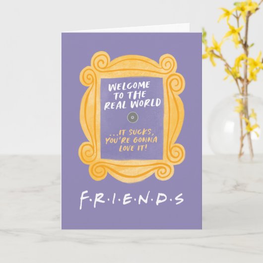 FRIENDS™ | Herzlich willkommen beim Zitat aus der Karte (Gelbe Blume)