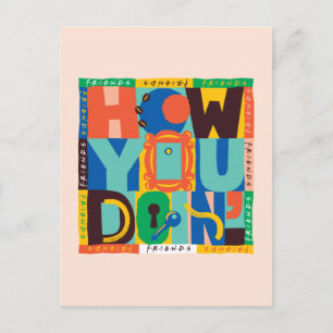 FRIENDS™ How You Doin' - Lebendige Grafik Postkarte
