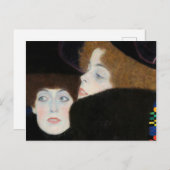 Friends I, The Sisters by Gustav Klimt Postkarte (Vorne/Hinten)