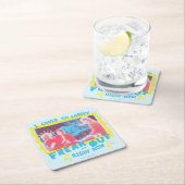 FRIENDS™ | Ich könnte jetzt so einfach ausweichen Rechteckiger Pappuntersetzer (Vor Ort)