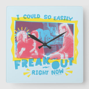 FRIENDS™ Ich könnte jetzt so leicht ausflippen Quadratische Wanduhr