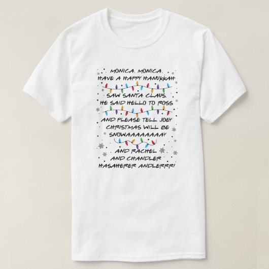 Friends Inspired Christmas T-Shirt (Design vorne)