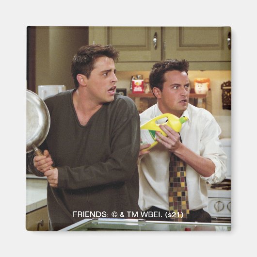 FRIENDS™ | Joey & Chandler erschrocken Magnet (Vorne)