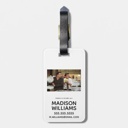 FRIENDS™ | Joey & Chandler Scared Gepäckanhänger (Rückseite vertikal)