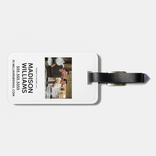 FRIENDS™ | Joey & Chandler Scared Gepäckanhänger (Rückseite horizontal)