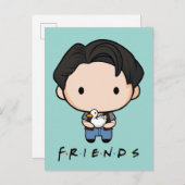FRIENDS™ | Joey Chibi Einladungspostkarte (Vorne/Hinten)