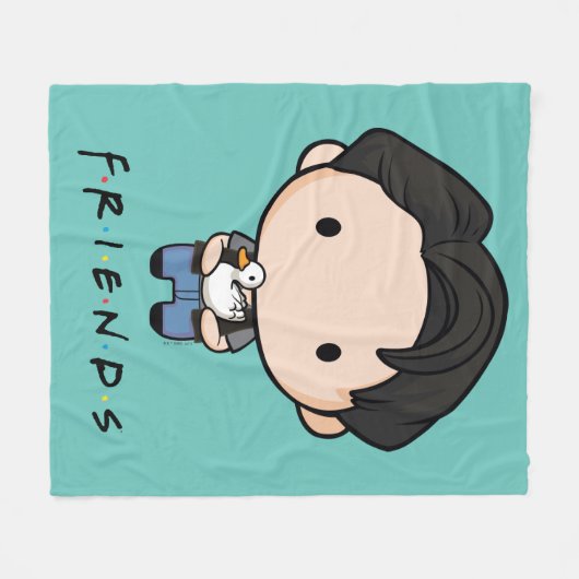 FRIENDS™ | Joey Chibi Fleecedecke (Vorderseite (Horizontal))