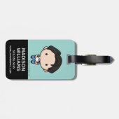 FRIENDS™ | Joey Chibi Gepäckanhänger (Rückseite horizontal)