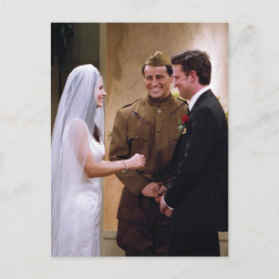 FRIENDS™   Joey heiratet Monica & Chandler Einladungspostkarte