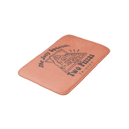 FRIENDS™ | Joey Pizza Quote Badematte (Schrägansicht)