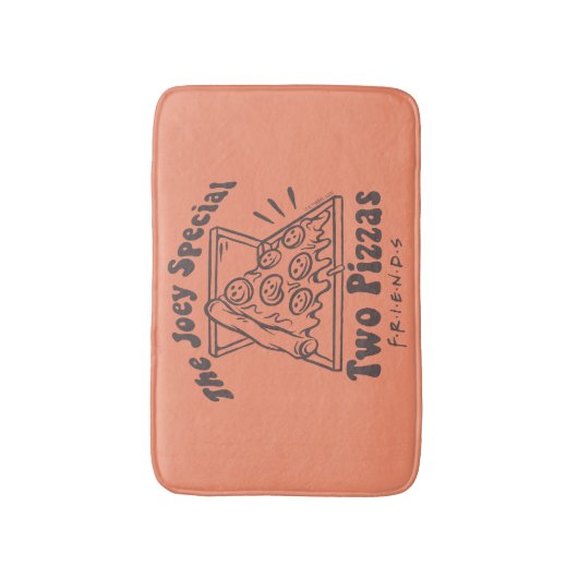 FRIENDS™ | Joey Pizza Quote Badematte (Vorderseite Vertikal)