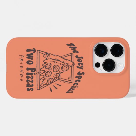 FRIENDS™ | Joey Pizza Quote Case-Mate iPhone Hülle (Rückseite (Horizontal))