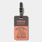 FRIENDS™ | Joey Pizza Quote Gepäckanhänger (Vorderseite vertikal)