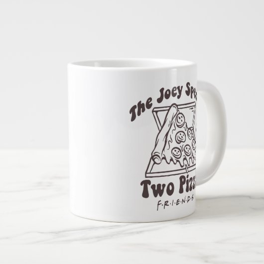 FRIENDS™ | Joey Pizza Quote Jumbo-Tasse (Vorderseite Rechts)