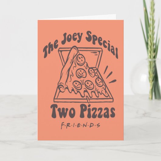 FRIENDS™ | Joey Pizza Quote Karte (Vorderseite)
