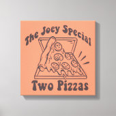 FRIENDS™ | Joey Pizza Quote Leinwanddruck (Vorderseite)
