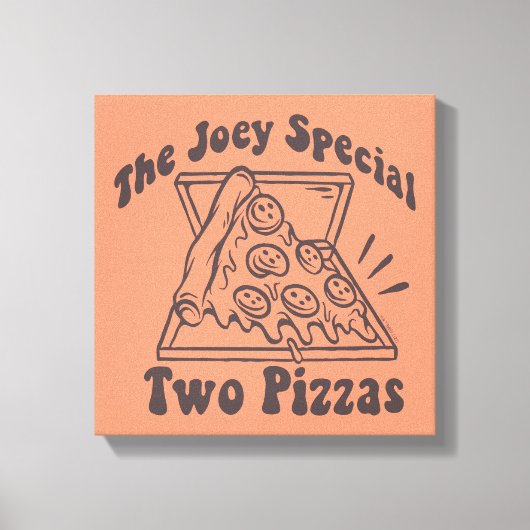 FRIENDS™ | Joey Pizza Quote Leinwanddruck (Vorderseite)