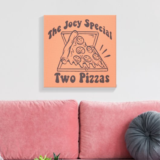 FRIENDS™ | Joey Pizza Quote Leinwanddruck (Insitu (Wohnzimmer))
