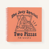 FRIENDS™ | Joey Pizza Quote Notizblock (Vorderseite)