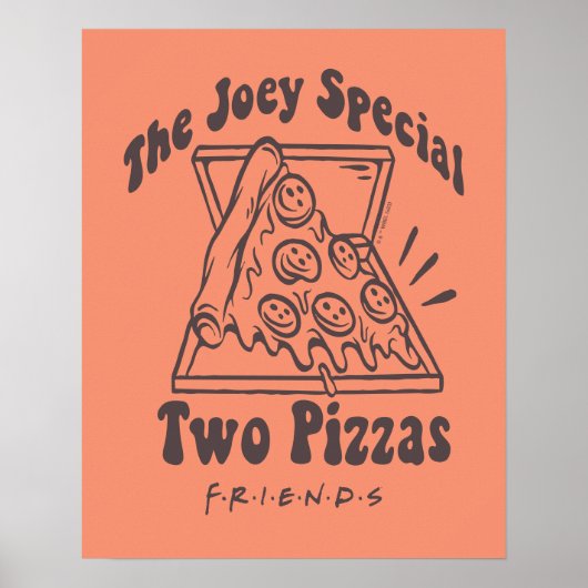 FRIENDS™ | Joey Pizza Quote Poster (Vorne)