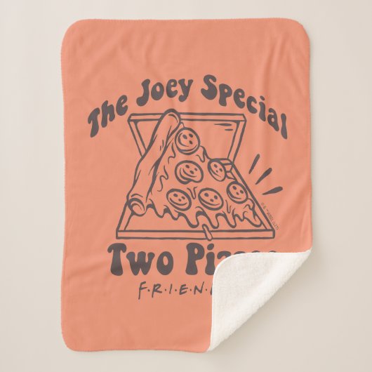 FRIENDS™ | Joey Pizza Quote Sherpadecke (Vorderseite)