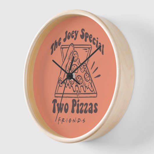 FRIENDS™ | Joey Pizza Quote Uhr (Winkel)