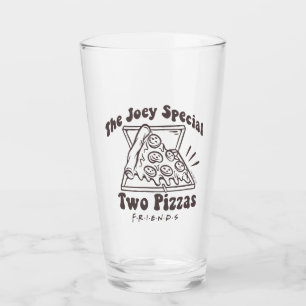 FRIENDS™ Joey Pizza Zitat Glas